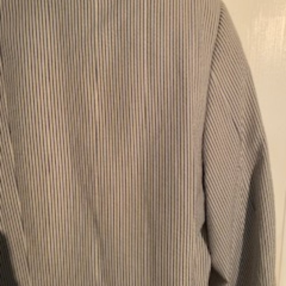 Mens Blu/Wht Seersucker Jacket - Picture 6 of 9
